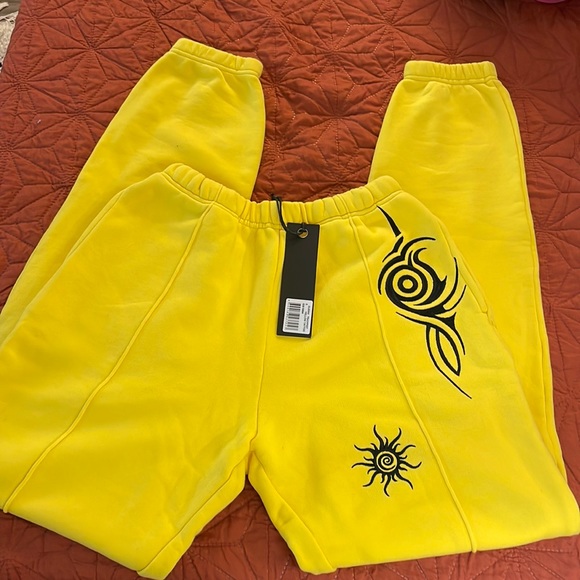 I.AM.GIA Pants - I AM GIA Yellow and Black Sweatpant